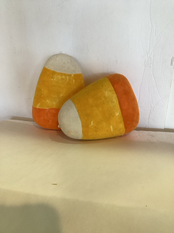 Halloween Yellow/Orange Candy Corn Set of 2 Holiday Item