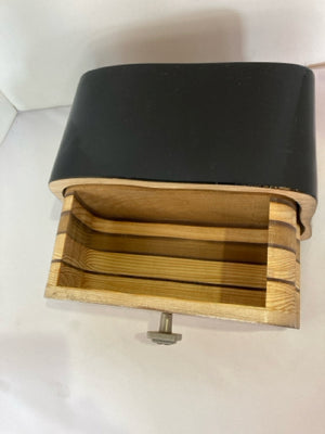 Original Carved Wood Drawer Black/Natural Box