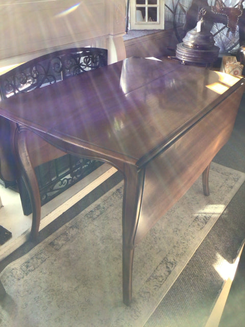 Drop Leaf Wood Brown Table