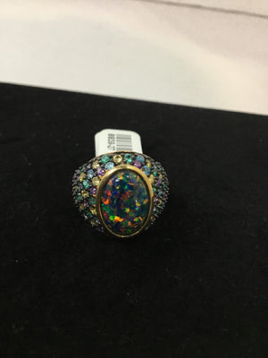 Green Rhinestone Ring