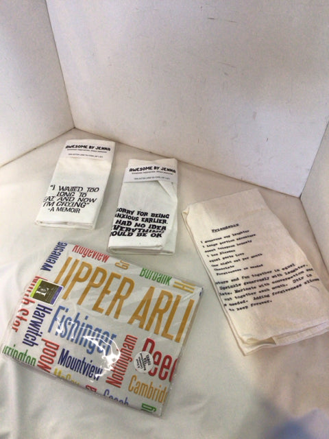 White/Multi Cotton 4 Piece Set In Bag Towel