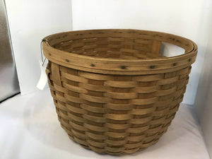 Longaberger Vintage Natural Round Basket