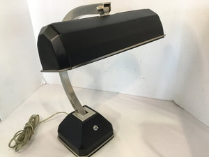 Desk Black/Silver Metal Lamp