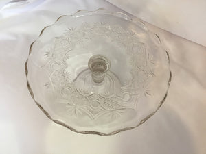 Clear Glass Cake Plate/Stand