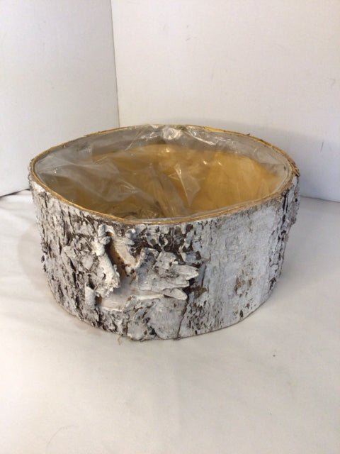 Planter White Birch Holiday Item