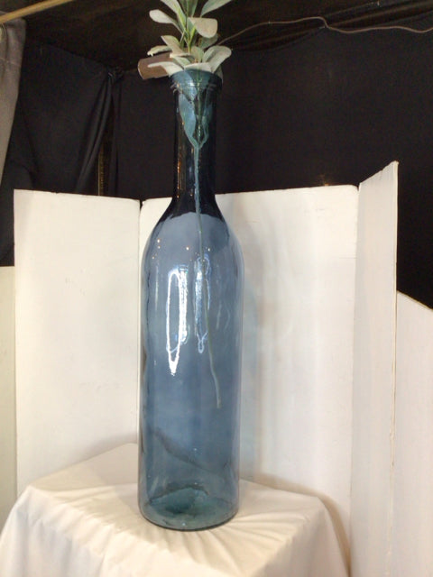Bottle Blue Glass Vase