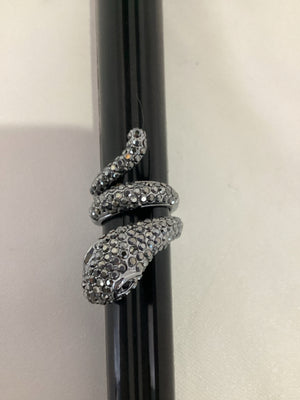 Black Snake Rhinestone Ring