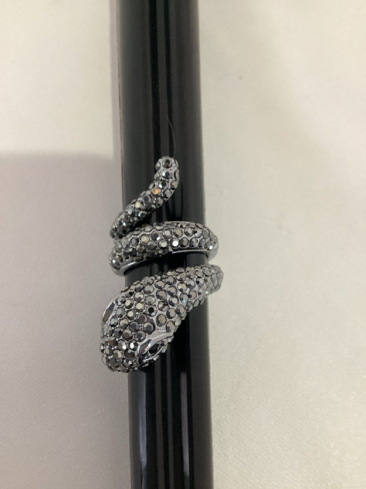 Black Snake Rhinestone Ring