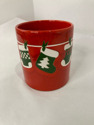 Waechtersbach Vintage Red/Green Ceramic Mug Stocking Holiday Item