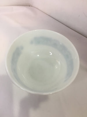 Pyrex Vintage Mixing White/Blue Glass Bowl