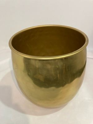 Threshold Gold Metal Hammered Planter