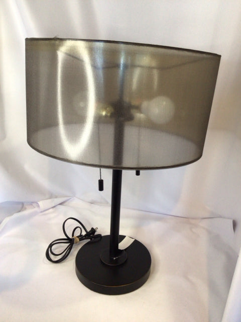 Black/Gray Metal Lamp