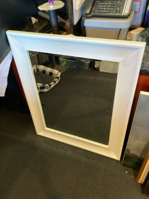 White Wood Mirror