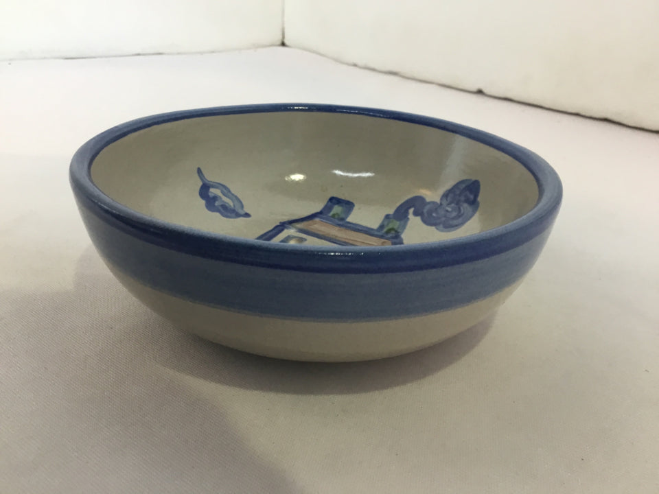 Gray/Blue Pottery Bowl
