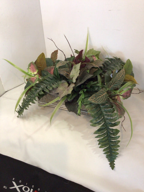 Green In Planter Faux Plant