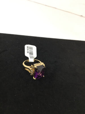 Purple Rhinestone Ring