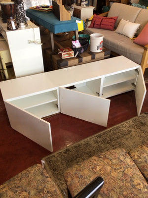 IKEA Wood 3 Door White TV Stand