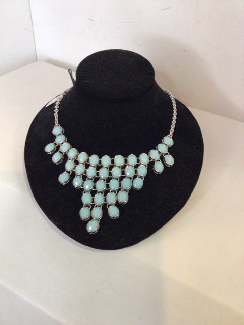 Blue Triangle Necklace