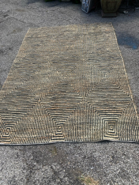 Jute Brown/black Rug