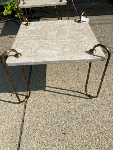 Lulu & Georgia Side Metal Cream/Gold Table DZDRPZ52