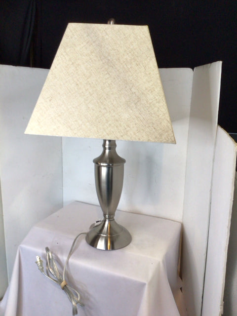 Silver Metal Lamp