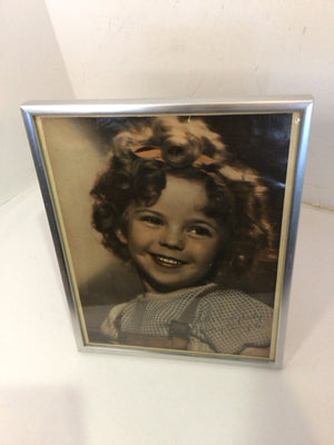 Signed Photo Black/White Shirley Temple Framed Art