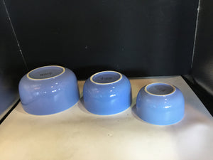 Nesting Blue Roses Bowls Cookware