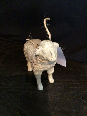 White Metal Sheep Figurine