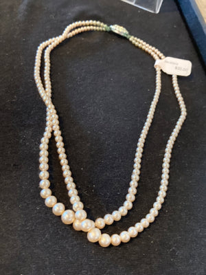 Pearl White Multi Strand Necklace