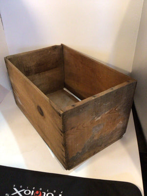 Vintage Brown Wood Rustic Crate