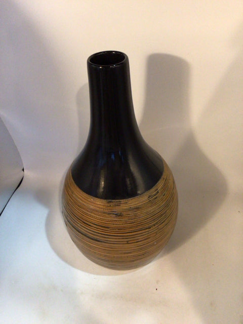 Black/Brown Ceramic Vase