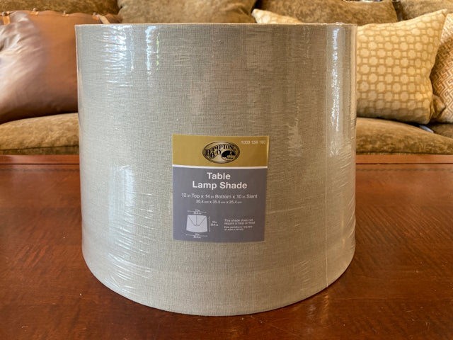 Barrel Tan Linen Lamp Shade