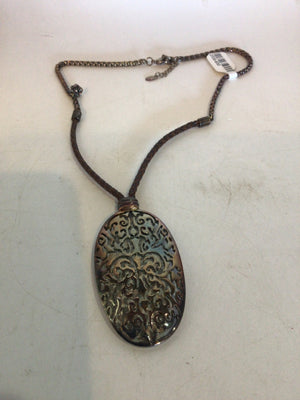 Brown/Grey Cut Out Necklace