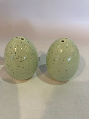 Green Ceramic Egg Salt & Pepper