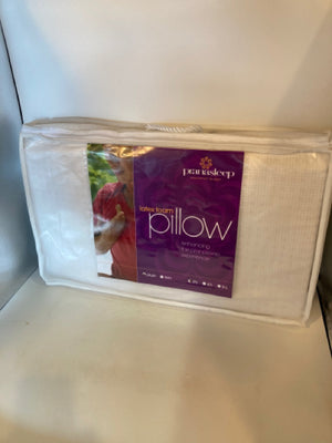 Queen White Plush Pillow