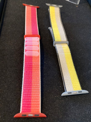 Apple Pair Yellow/Red Nylon Watch Band