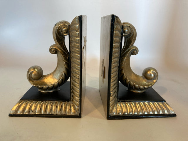 Gold/Brown Resin Book Ends