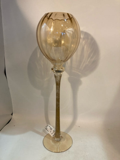 Large Gold Glass Champagne Glass