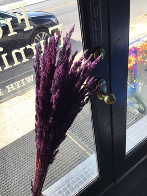 Purple Wheat Faux Flowers