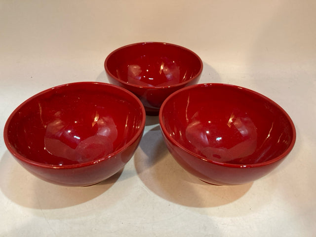 Waechtersbach Cereal Red Set of 3 Bowl Set