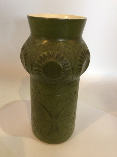 McCoy Vintage Green Ceramic Vase