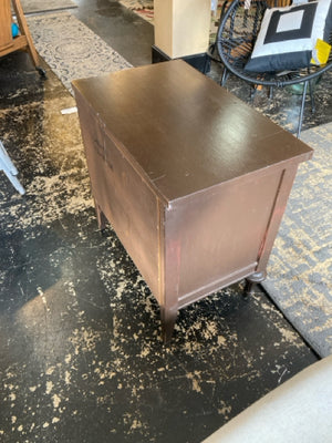 2 Drawer Painted End/Side Brown Table