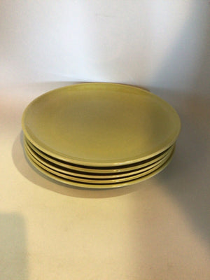 Russell Wright Vintage Green Set of 5 Plate Set