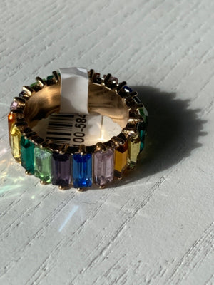 Multi-Color Multi Rhinestone Ring