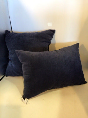 Blue Chenille Pillow Set