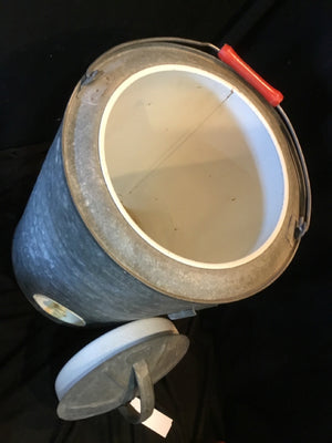 Igloo Vintage Gray Metal Cylinder Cooler