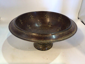 Bronze Metal Fleur de Lis Bowl