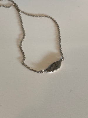 Sterling Silver Silver Leaf Necklace