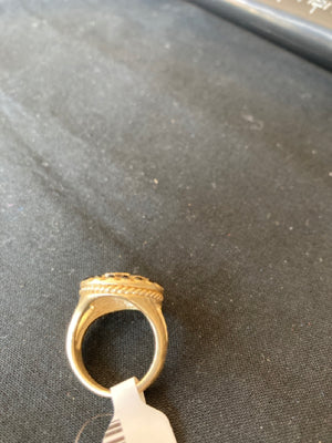 Gold/Black Marcasite Ring