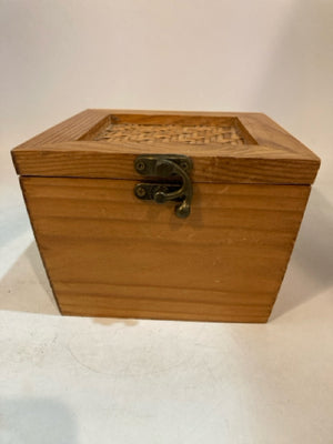 Natural Rattan Wood Box